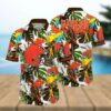 Cleveland Browns NFL Flower Colorful Hawaiian Shirt, NFL Hawaiian Shirt