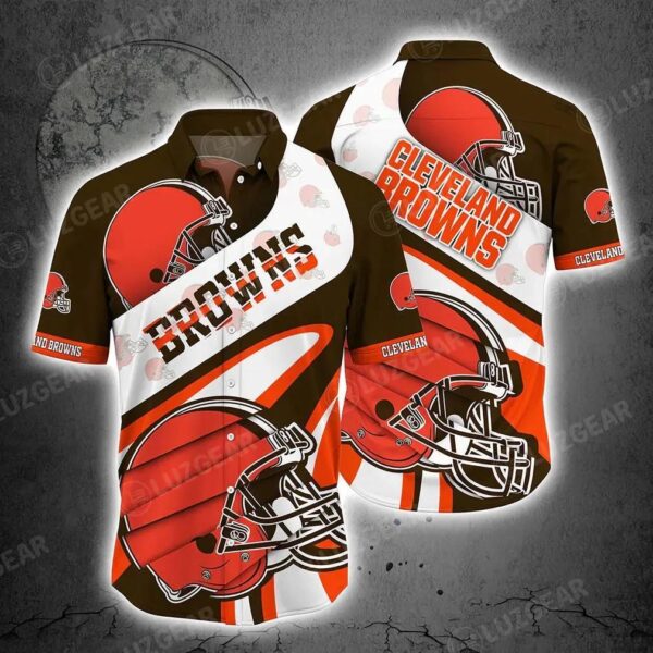 Cleveland Browns Nfl Beach Shirt For Sports Best Fans This Summer Nfl Hawaiian Shirt, NFL Hawaiian Shirt