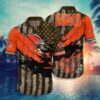 Cleveland Browns Nfl Football Hawaiian Shirt American Flag Print This Summer Best Gift For Fans, NFL Hawaiian Shirt