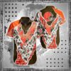 Cleveland Browns Nfl Hawaii Shirt Graphic Floral Pattern This Summer Hawaiian Shirt Best Fans, NFL Hawaiian Shirt