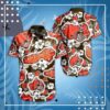 Cleveland Browns Nfl Hawaii Shirt Graphic Floral Printed This Summer Hawaiian Shirt Best Fans, NFL Hawaiian Shirt