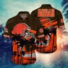 Cleveland Browns Nfl Hawaii Shirt Graphic Tropical Patterns Short Sleeve Hot Summer, NFL Hawaiian Shirt