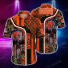 Cleveland Browns Nfl Hawaiian Shirt Graphic Tropical Patterns Skull Punisher 3D Printed Best Gift For Fans, NFL Hawaiian Shirt