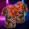 Cleveland Browns Nfl Hawaiian Shirt Style Vintage Summer Beach Shirt Best Gift For Fans, NFL Hawaiian Shirt