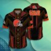 Cleveland Browns Nfl Hawaiian Shirt Summer Short Sleeve Button Down Shirt Gift For Big Fans, NFL Hawaiian Shirt
