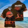Cleveland Browns Nfl Hawaiian Shirt This Summer Beach Shirt Gift For Best Fans, NFL Hawaiian Shirt
