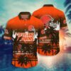 Cleveland Browns Nfl Summer Hawaiian Shirt Tropical Patterns Graphic For Sports, NFL Hawaiian Shirt