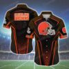 Cleveland Browns Nfl Team Football Beach Shirt Summer Button Down Hawaiian Shirt Best Fan Ever, NFL Hawaiian Shirt