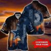 Custom Dallas Cowboys NFL Sunset Hawaiian Shirt, NFL Hawaiian Shirt