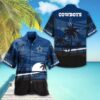 Dallas Cowboys Blue Red Sunset Hawaiian Shirt, NFL Hawaiian Shirt
