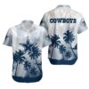 Dallas Cowboys Coconut Trees Nfl Gift For Fan Hawaiian Graphic Print Short Sleeve Hawaiian Shirt, NFL Hawaiian Shirt