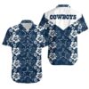 Dallas Cowboys Flowers Hawaii Shirt Summer Collection, NFL Hawaiian Shirt