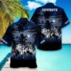 Dallas Cowboys Star In The Sky Dark Blue Hawaiian Shirt, NFL Hawaiian Shirt