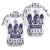 Gnomes Dallas Cowboys Hawaiian Shirt Print Short Sleeve Hawaiian Aloha Shirt, NFL Hawaiian Shirt