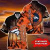 Custom Denver Broncos NFL Tropical Island Hawaiian Shirt, NFL Hawaiian Shirt