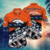 Denver Broncos NFL Camouflage Pattern Hawaiian Shirt, NFL Hawaiian Shirt