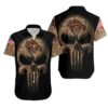 Denver Broncos NFL Camouflage Skull Hawaiian Shirt, NFL Hawaiian Shirt