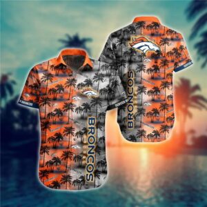 Denver Broncos NFL Mix Color Hawaiian Shirt, NFL Hawaiian Shirt