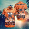 Denver Broncos Nfl Hawaii Graphic Tropical Pattern Style Summer Hawaiian Shirt, NFL Hawaiian Shirt