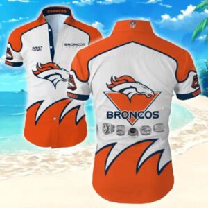 Denver Broncos Nfl Hawaiian Graphic Print Short Sleeve Hawaiian Shirt 4, NFL Hawaiian Shirt