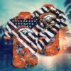 Denver Broncos Nfl Hawaiian Sas Floral Print American Flag Beach Shirt Short Style Hot Trending Summer, NFL Hawaiian Shirt