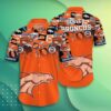Denver Broncos Nfl Hawaiian Sas Trends Summer Short Sleeve Button Down Shirt For Sports Fans, NFL Hawaiian Shirt