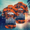 Denver Broncos Nfl Hawaiian Sas Tropical Pattern Graphic Short Sleeve Hot Trend Summer Gift For Fans, NFL Hawaiian Shirt