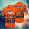 Denver Broncos Nfl Hawaiian Sas Tropical Pattern Graphic Trends Summer Gift For Fan Nfl, NFL Hawaiian Shirt