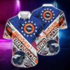Denver Broncos Nfl Hawaiian Shirt Graphic American Flag 3D Printed Short Shirt Best Gift For Fans, NFL Hawaiian Shirt