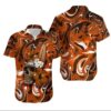 Denver Broncos Skull And Hibiscus Flower Nfl Gift For Fan Hawaii Shirt Summer Collection, NFL Hawaiian Shirt