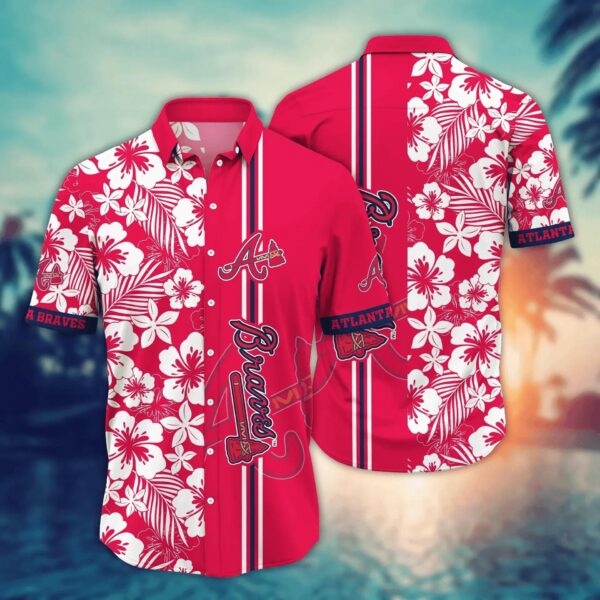 Atlanta Braves MLB Flower Hawaii Shirt, MLB Hawaiian Shirt