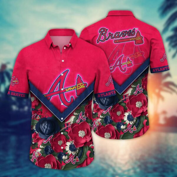 Atlanta Braves MLB Flower Hawaii Shirt 11, MLB Hawaiian Shirt