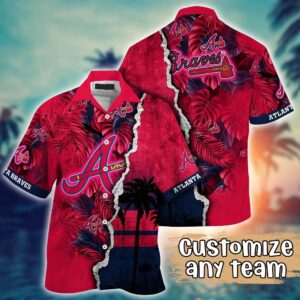 Atlanta Braves MLB Flower Hawaii Shirt 5, MLB Hawaiian Shirt