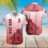 Boston Red Sox Red Pattern Hawaiian Shirt, MLB Hawaiian Shirt