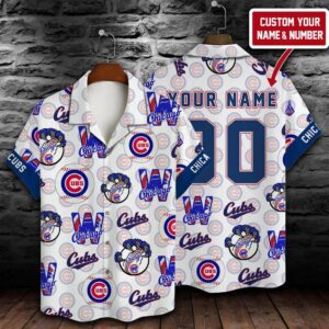 Chicago Cubs MLB Custom Summer 3D Hawaiian Shirt, MLB Hawaiian Shirt