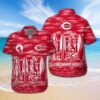 Baseball Cincinnati Reds Surfboard Summer Beach Hawaiian Shirt, MLB Hawaiian Shirt