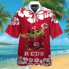 Cincinnati Reds & Baby Yoda Hawaiian Shirt, MLB Hawaiian Shirt