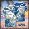 Custom Name MLB Kansas City Royals White And Blue 3D Hawaiian Shirt 1, MLB Hawaiian Shirt