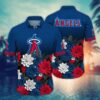 Los Angeles Angels Flower Hawaii Shirt For Fans, Summer Baseball Shirts, MLB Hawaiian Shirt