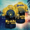 MLB Milwaukee Brewers New Design Hawaiian Shirt, MLB Hawaiian Shirt