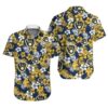 Milwaukee Brewers Hawaiian Shirt Brewers Symbol Yellow Hibiscus Hawaii Shirt Awesome Milwaukee Brewers Aloha Shirt, MLB Hawaiian Shirt