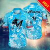 Miami Marlins MLB Summer Flower Aloha Hawaii Shirt, MLB Hawaiian Shirt