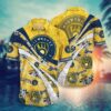 Milwaukee Brewers Hawaiian Shirt Milwaukee Brewers Symbol Old Vintage Hawaii Shirt Amazing Milwaukee Brewers Aloha Shirt, MLB Hawaiian Shirt