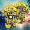 Milwaukee Brewers MLB Hawaiian Shirt Trending For This Summer Customize Shirt, MLB Hawaiian Shirt
