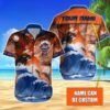 Custom Name MLB New York Mets Tropical Beach Whale 3D Hawaiian Shirt, MLB Hawaiian Shirt