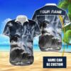 Custom Name MLB New York Yankees Tropical Beach Whale 3D Hawaiian Shirt, MLB Hawaiian Shirt