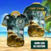 Custom Name MLB Oakland Athletics Tropical Beach Whale 3D Hawaiian Shirt, MLB Hawaiian Shirt
