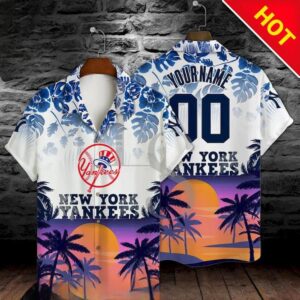 New York Yankees Summer Major League Baseball Personalized Hawaiian Shirt, MLB Hawaiian Shirt