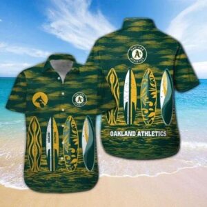 Oakland Athletics Hawaiian Shirt 4, MLB Hawaiian Shirt