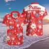 Philadelphia Phillies Floral Hawaiian Shirt 2, MLB Hawaiian Shirt